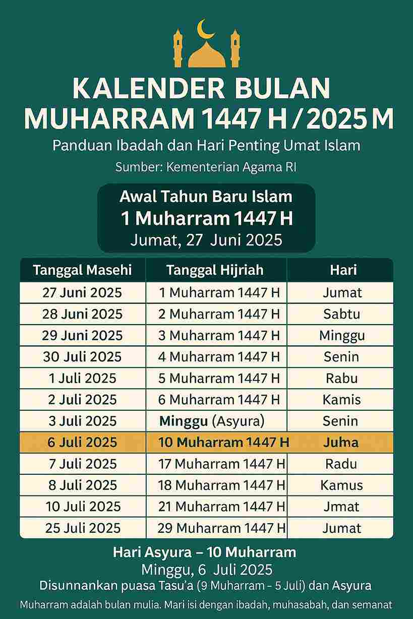 Kalender Islam 2025