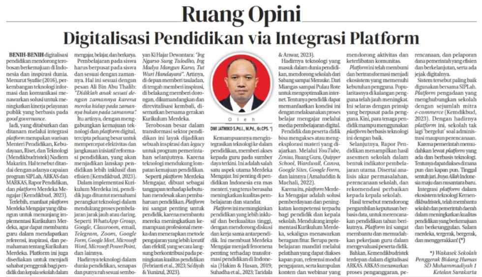Digitalisasi Pendidikan Mendorong Peningkatan Daya Saing