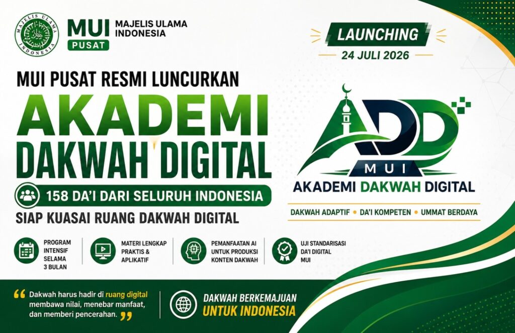 Ruang digital telah menjadi bagian dari kehidupan umat. Karena itu, dakwah juga harus hadir secara aktif, profesional, dan mampu memberikan pencerahan di ruang tersebut
