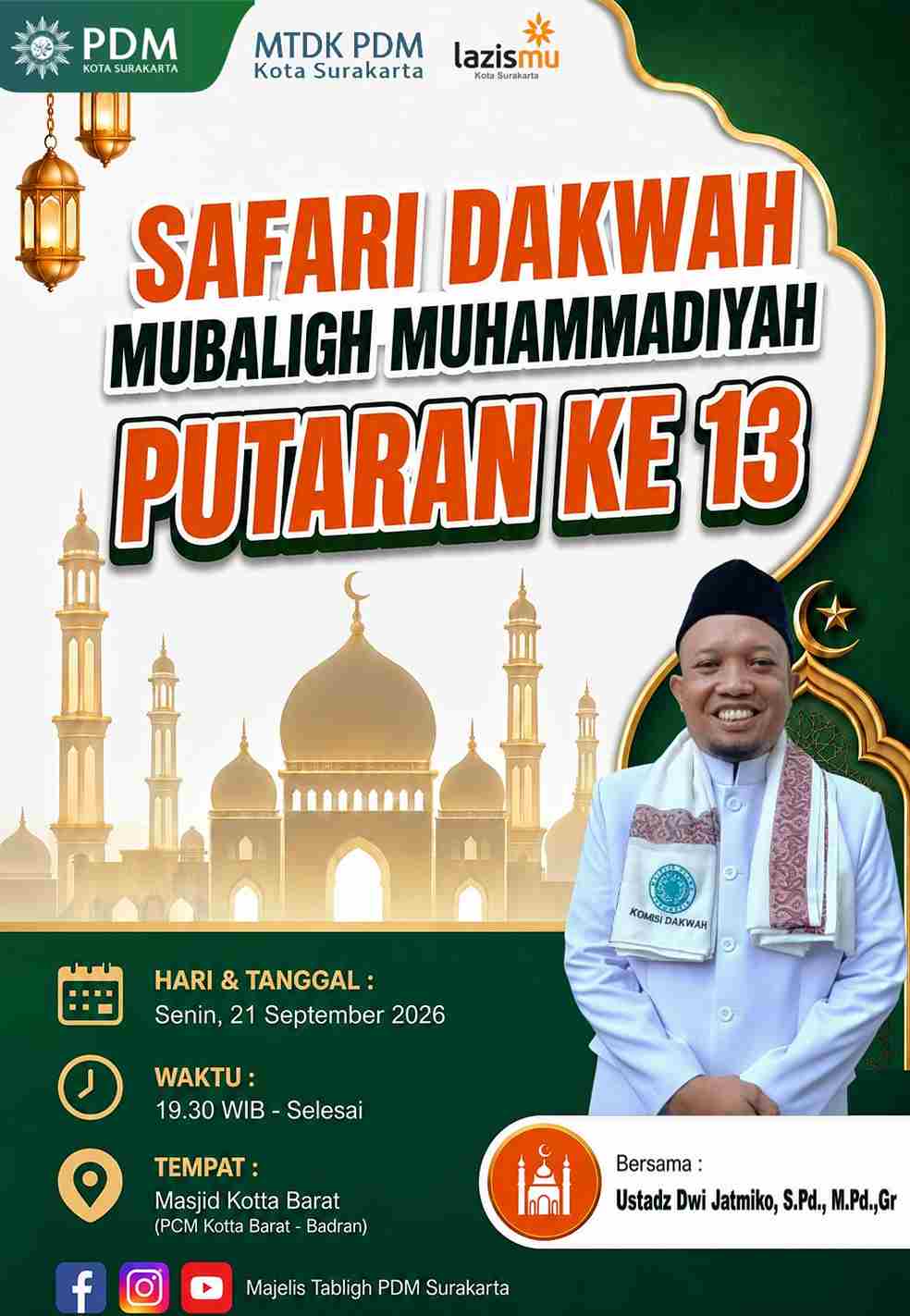 Fungsi utama safari dakwah adalah menyebarkan ajaran Islam serta mempererat tali persaudaraan melalui kegiatan kunjungan langsung ke berbagai tempat
