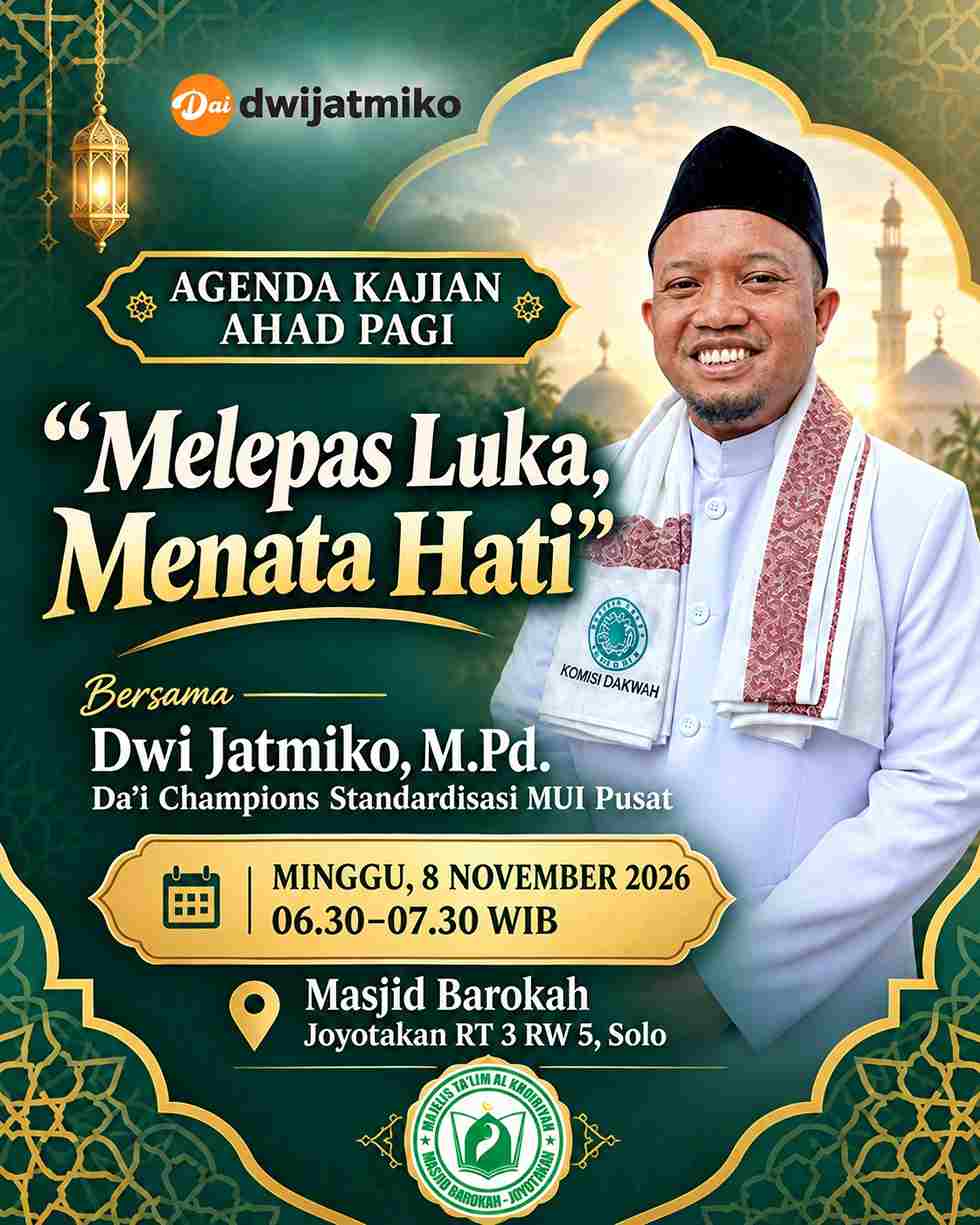 Jangan kunci hati karena satu luka bisa jadi, setelah luka, Allah lagi siapin sesuatu yang jauh lebih baik